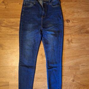 SHEIN Dark Blue Skinny Jeans